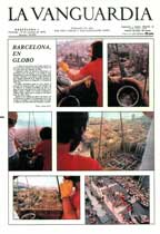 Vol del “Rodamón” per sobre Barcelona amb Josep Mª Lladó, Jaume Llansana i Josep Bou